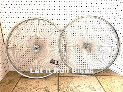 Set ruote bici cromate - , x
