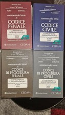 4 codici commentati Cedam - diritto penale, civile, procedure penale e civile 