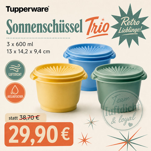 Tupperware sonnen trio - tupperware,