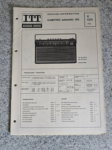 Manuale servizio originale - manuale,