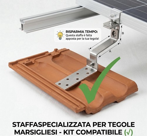 Staffa fotovoltaico solare - fotovoltaico,
