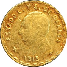 Messico 5 pesos oro Oaxaca