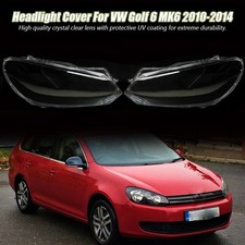 Per VW Golf 6 MK6 GTI 2010-2013 Coppia Lenti Faro Lenti Trasparenti Copri Plastica