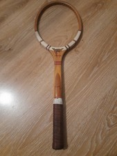 RACCHETTA TENNIS VINTAGE MAXPLY DUNLOP FORT  IN LEGNO. SENZA CORDA
