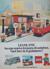 Pubblicità Advertising Werbung Italian 1979 LEGO LEGOLAND FERMATA AUTOBUS