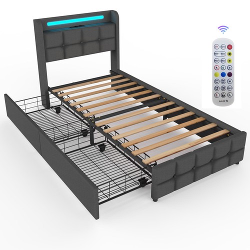 Letto singolo imbottito con - singolo,
