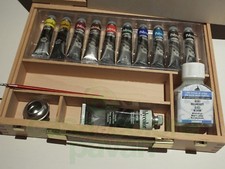 CASSETTA IN LEGNO COLORI ACRILICI  MAIMERI POLYCOLOR 10TUBI DA 20ML+1 60ML ARTE