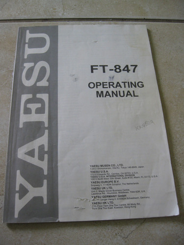 Yaesu originale 847 manuale - originale,