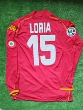 Maglia calcio Roma 2008/09 LORIA MATCH WORN vs SIENA #15 serie A jersey XL home