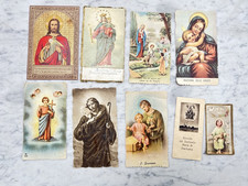 LOTTO NOVE SANTINI ANTICHI OLD HOLY CARDS