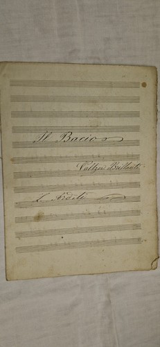 Antico spartito musicale - antico,