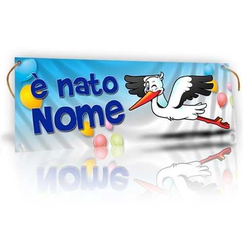 Banner striscione nascita - banner,