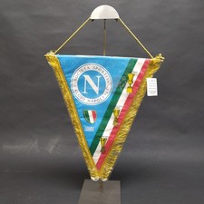 Gagliardetto Calcio Napoli con l'autografato di Diego Maradona. Buono