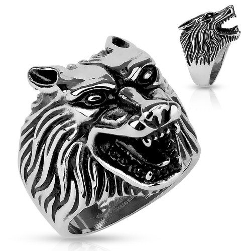 Anello biker wolfskopf - biker,