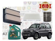 KIT TAGLIANDO 3 FILTRI + 4LT OLIO CASTROL 10W40 SUZUKI JIMNY 1.3 BENZINA 