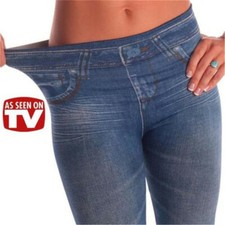 Women Blue Faux Denim Jeans