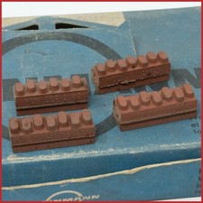 NOS WEINMANN SET PASTIGLIE FRENO 7 PUNTI BUMP SCARPE VINTAGE CORSA BICI STRADA ROSSO