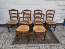 6 SEDIE PROVENZALI, PRIMI '900, 45 x 40 HS 46 H TOT 93 CM