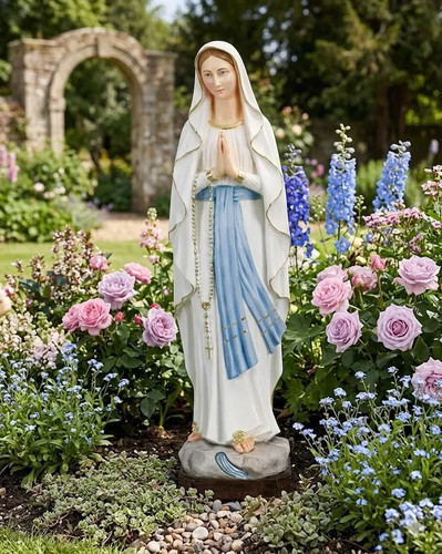 Statua madonna lourdes cm - di,