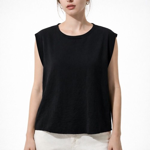 Top calvin klein boxy nero - calvin,