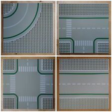 Lego Piattaforme Stradali Curva, Rettilineo, Incrocio a T e Incrocio Città Town