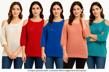 Maglione Traforato Da Donna