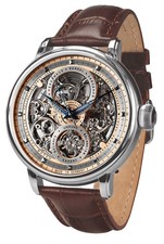 Poljot International Orologio Automatico Hermitage Braun / Argento 7500.19407