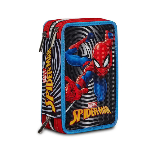 Astuccio zip spider man - 3, spider-man