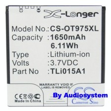 Batteria 1650mah per - batteria, alcatel