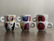 ILLY ART COLLECTION 2009 set di 6 tazze alte 2,75" di PEDRO ALMODOVAR ITALIA