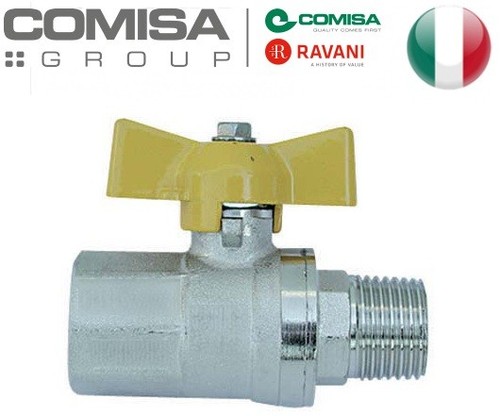 Valvola sfera gas metano - sfera, 1/2
