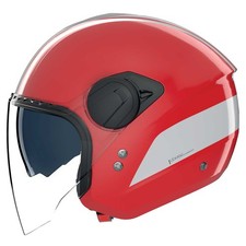 Nolan N20-2 Visiera Dolce Vita 349 Rosso Bianco Open Face Scooter Casco Moto