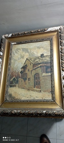 Quadro olio 1900 falomi - quadro,