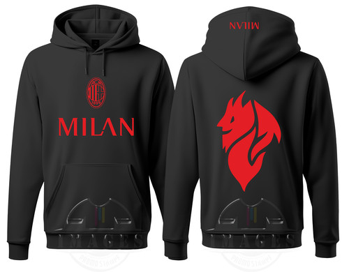 Felpa milan diavoletto con - felpa,