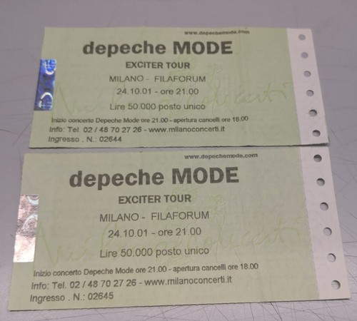 Biglietto depeche mode - biglietto,