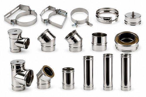 Tubo stufa acciaio inox - tubo,
