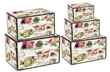 Set 4 bauli rettangolari