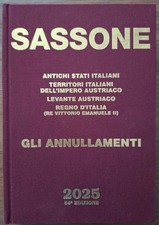 Catalogo SASSONE ANNULLI 2025 copertina €160,00 spedizione gratuita in ITALIA