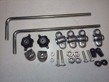 Kit Staffe Parabrezza Ciclomotore Moto Epoca Manubrio 22 mm