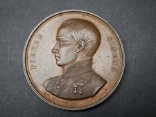 50526 - Medaglia belga. PIERRE SIMONS. medaglia alla morte della ferrovia-in