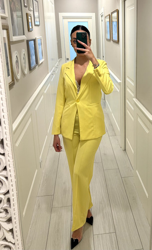 Tailleur donna giallo - tailleur, m