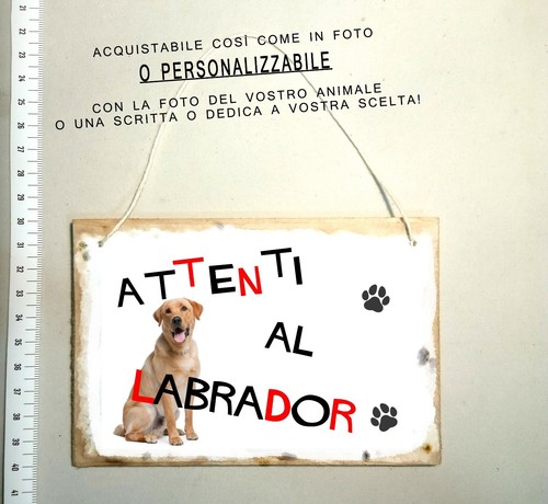 Targa attenti cane - targa,