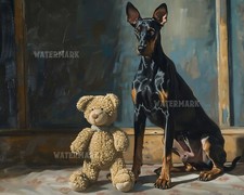 Peluche Doberman Pinscher