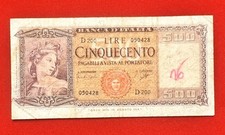 Numismatica Banconota 500 LIRE