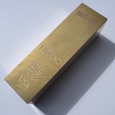 1 Pound Bronze Bullion Bar /