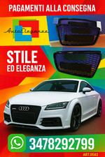 ⭐0582 GRIGLIA ADATTA PER AUDI TT 8J 2006-2014 LOOK RSTT NERO LUCIDO⭐