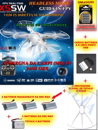 Quadricottero drone syma x5sw - drone,