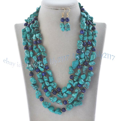 Set orecchini collana - , gemme