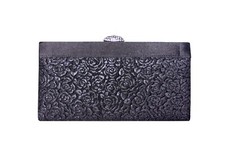 CLUTCH ARGENTO - NERO