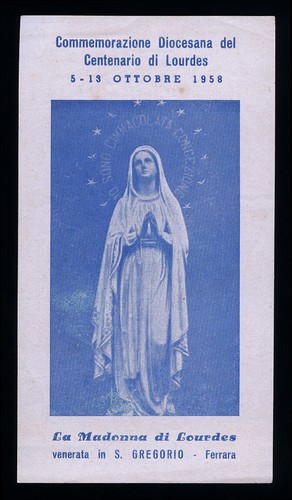 Santino holy card madonna - madonna, di